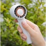 Electronice si Electrocasnice - Climatizare si sisteme de incalzire - Aparate racire aer - Ventilatoare - Ventilator de mana, portabil, 3 trepte ventilatie, incarcare USB, acumulator 1200 mAh, 4 W Alb - Infinity.ro