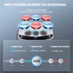 Auto si Moto - Piese auto si accesorii - Interior auto - Accesorii interior - Suport auto magnetic pentru telefon cu prindere in grila de ventilatie cu sistem inovativ clema-carlig - Infinity.ro