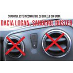 Auto si Moto - Piese auto si accesorii - Interior auto - Accesorii interior - Suport auto magnetic pentru telefon cu prindere in grila de ventilatie cu sistem inovativ clema-carlig - Infinity.ro