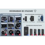 Auto si Moto - Piese auto si accesorii - Interior auto - Accesorii interior - Suport auto magnetic pentru telefon cu prindere in grila de ventilatie cu sistem inovativ clema-carlig - Infinity.ro