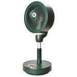Electronice si Electrocasnice - Climatizare si sisteme de incalzire - Aparate racire aer - Ventilatoare - Ventilator telescopic cu telecomanda, portabil, reincarcabil USB, acumulatori 10000mAh Verde - Infinity.ro