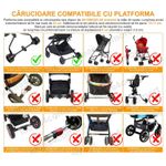 Jucarii, Copii si Bebe - Carucioare si articole de transport - Accesorii transport copii - Adaptor de carucior pentru al doilea copil, 3-7 ani, remorca carucior, platforma pentru al doilea copil, 1 roata - Infinity.ro