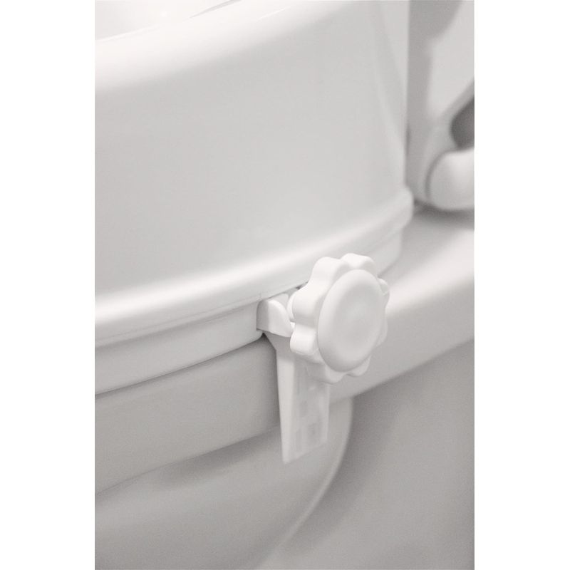 Casa si Gradina - Sanitare - Obiecte sanitare - Accesorii vase de toaleta - Inaltator WC universal cu capac, inaltime 15 cm, sistem de prindere reglabil, sarcina maxima 200 kg - Infinity.ro