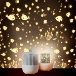 Casa si Gradina - Corpuri si surse de iluminat - Veioze si lampi - Lampi de veghe copii - Lampa de veghe muzicala rotativa pentru copii, portabila, cu proiector, LED 3 culori, lumina reglabila - Infinity.ro