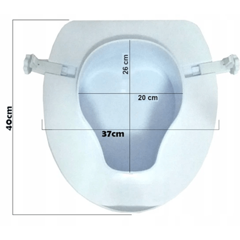 Casa si Gradina - Sanitare - Obiecte sanitare - Accesorii vase de toaleta - Inaltator WC universal cu capac, inaltime 15 cm, sistem de prindere reglabil, sarcina maxima 200 kg - Infinity.ro