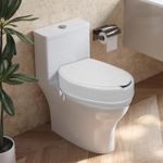 Casa si Gradina - Sanitare - Obiecte sanitare - Accesorii vase de toaleta - Inaltator WC universal cu capac, inaltime 15 cm, sistem de prindere reglabil, sarcina maxima 200 kg - Infinity.ro