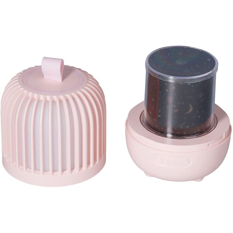 Casa si Gradina - Corpuri si surse de iluminat - Veioze si lampi - Lampi de veghe copii - Lampa de veghe muzicala rotativa pentru copii, portabila, cu proiector, LED 3 culori, lumina reglabila - Infinity.ro