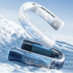 Electronice si Electrocasnice - Climatizare si sisteme de incalzire - Aparate racire aer - Ventilatoare - Ventilator portabil pentru gat, 3 trepte de viteza, USB, pana la 8 ore de functionare, acumulatori 4000 mA Alb/Gri - Infinity.ro