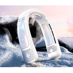 Electronice si Electrocasnice - Climatizare si sisteme de incalzire - Aparate racire aer - Ventilatoare - Ventilator portabil pentru gat, 3 trepte de viteza, USB, pana la 8 ore de functionare, acumulatori 4000 mA Alb/Gri - Infinity.ro