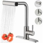 Casa si Gradina - Sanitare - Chiuveta bucatarie si accesorii - Baterii bucatarie - Baterie chiuveta pentru bucatarie, rotativa 360 , robinet de apa cu cap de dus extractabil - Infinity.ro