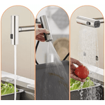 Casa si Gradina - Sanitare - Chiuveta bucatarie si accesorii - Baterii bucatarie - Baterie chiuveta pentru bucatarie, rotativa 360 , robinet de apa cu cap de dus extractabil - Infinity.ro