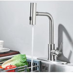 Casa si Gradina - Sanitare - Chiuveta bucatarie si accesorii - Baterii bucatarie - Baterie chiuveta pentru bucatarie, rotativa 360 , robinet de apa cu cap de dus extractabil - Infinity.ro