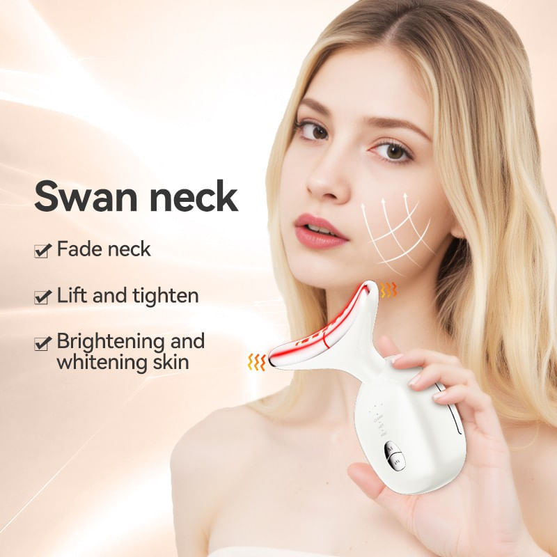 Ingrijire personala si Cosmetice - Sanatate si wellness - Articole wellness - Aparate si dispozitive de masaj - Aparat masaj facial multifunctional 7 in 1, ingrijire fata gat, reincarcabil USB, reduce ridurile, 3 moduri masaj - Infinity.ro