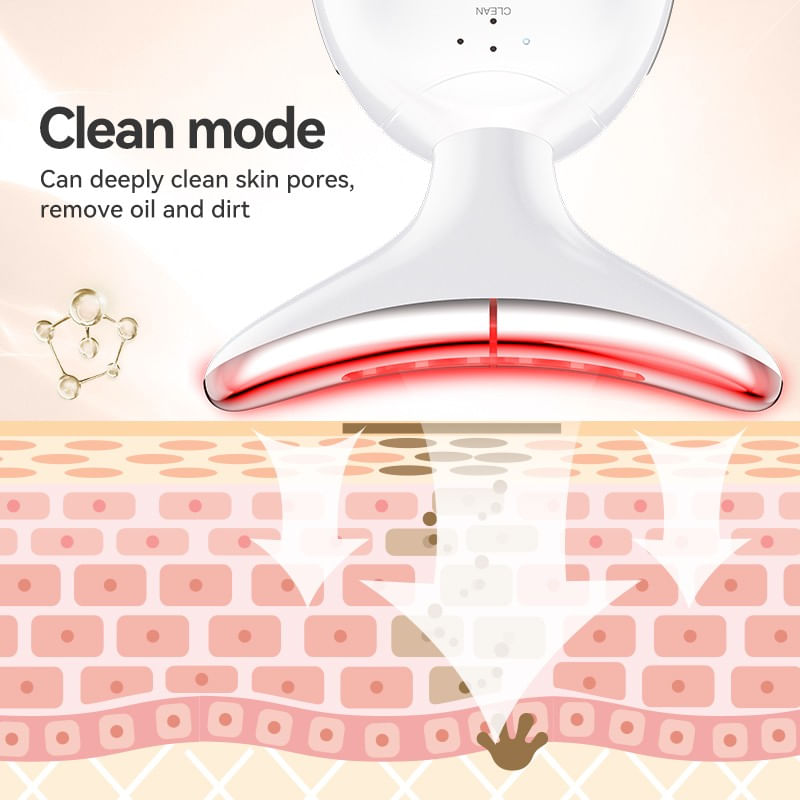 Ingrijire personala si Cosmetice - Sanatate si wellness - Articole wellness - Aparate si dispozitive de masaj - Aparat masaj facial multifunctional 7 in 1, ingrijire fata gat, reincarcabil USB, reduce ridurile, 3 moduri masaj - Infinity.ro