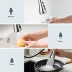 Casa si Gradina - Sanitare - Chiuveta bucatarie si accesorii - Baterii bucatarie - Baterie chiuveta pentru bucatarie, rotativ 360 , robinet de apa cu cap de dus extractabil - Infinity.ro