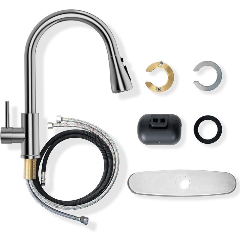 Casa si Gradina - Sanitare - Chiuveta bucatarie si accesorii - Baterii bucatarie - Baterie chiuveta pentru bucatarie, rotativ 360 , robinet de apa cu cap de dus extractabil - Infinity.ro