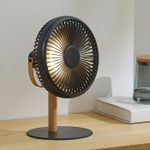Electronice si Electrocasnice - Climatizare si sisteme de incalzire - Aparate racire aer - Ventilatoare - Ventilator de birou cu picior si cu carlig-maner portabil, Ideas4Comfort, reincarcabil USB, acumulatori 8W, 2000mAh - Infinity.ro