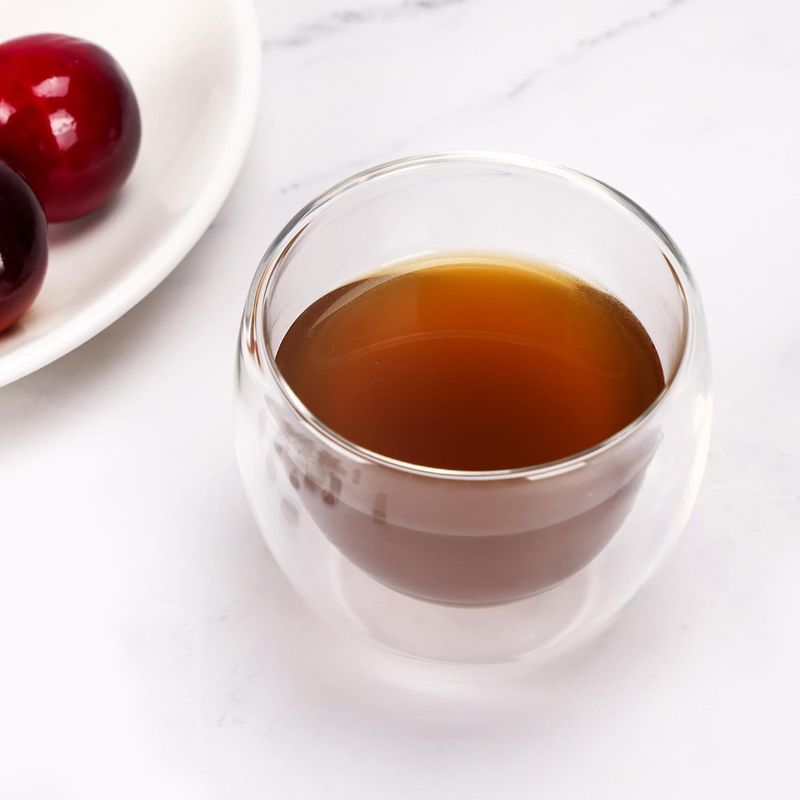 Casa si Gradina - Bucatarie si vesela - Cani si pahare - Pahare - Set pahare 1 2 4 6 cu preti dubli pentru ceai si cafea din sticla termorezistenta transparenta, pereti dubli, 250 ml - Infinity.ro
