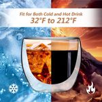 Casa si Gradina - Bucatarie si vesela - Cani si pahare - Pahare - Set pahare 1 2 4 6 cu preti dubli pentru ceai si cafea din sticla termorezistenta transparenta, pereti dubli, 250 ml - Infinity.ro