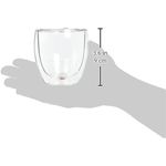 Casa si Gradina - Bucatarie si vesela - Cani si pahare - Pahare - Set pahare 1 2 4 6 cu preti dubli pentru ceai si cafea din sticla termorezistenta transparenta, pereti dubli, 250 ml - Infinity.ro
