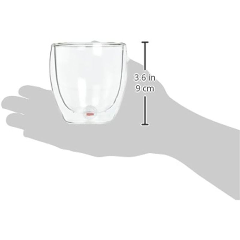 Casa si Gradina - Bucatarie si vesela - Cani si pahare - Pahare - Set pahare 1 2 4 6 cu preti dubli pentru ceai si cafea din sticla termorezistenta transparenta, pereti dubli, 250 ml - Infinity.ro