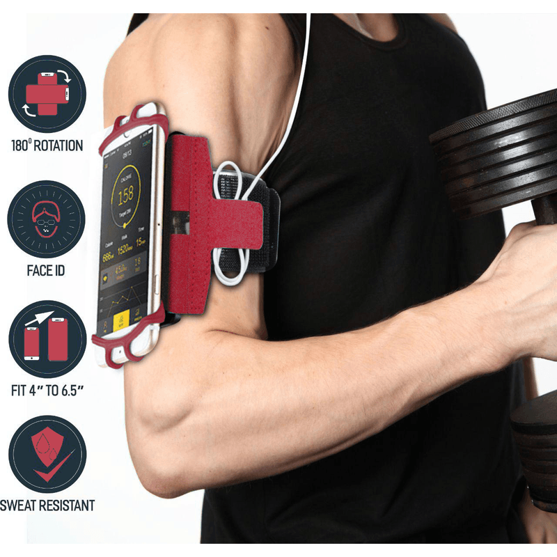 Sport si Outdoor - Echipament Sportiv - Accesorii echipament sportiv - Genti si borsete fitness - Husa Banderola pentru brat   mana cu 360  rotire si cu acces usor la ecran, pentru alergat, sala, bicicleta, drumetii - Infinity.ro