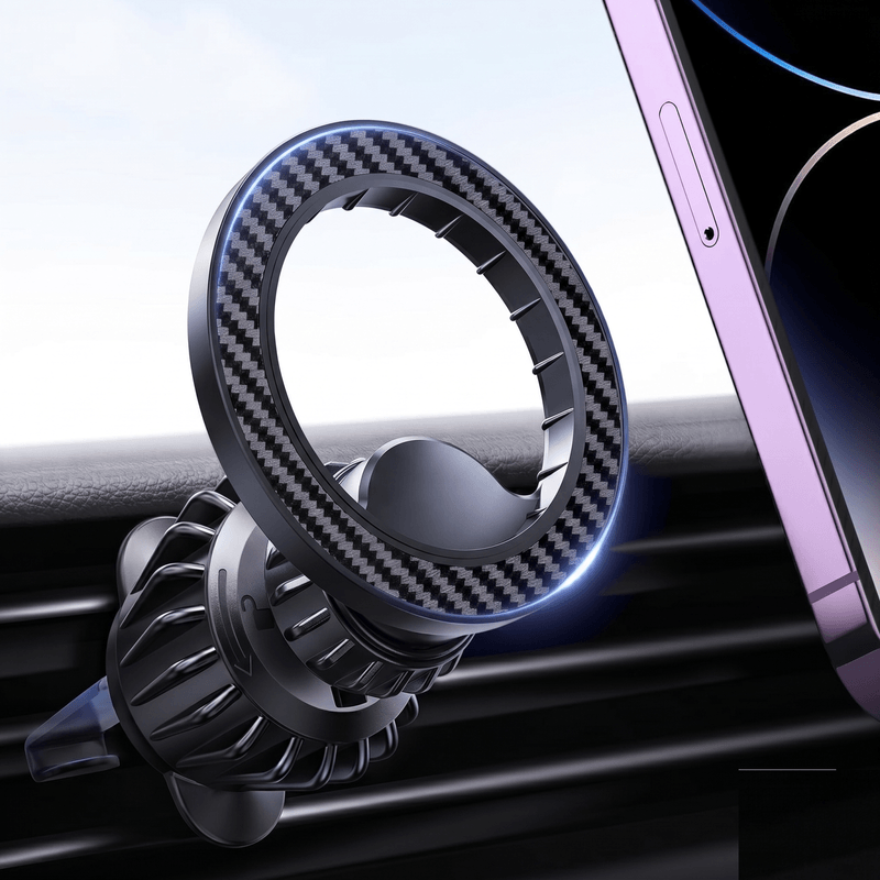 Auto si Moto - Piese auto si accesorii - Interior auto - Accesorii interior - Suport telefon auto magnetic, MagSafe magnetic, rotire 360 , prindere grila ventilatie cu carlig metalic cu clips - Infinity.ro