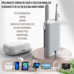 TV, Audio-Video si Foto - Accesorii TV si audio - Produse de intretinere - Kit de curatare 5 in 1 pentru AirPods, Earbuds, casti wireless, smartphone, tastatura, bord masina, Ideas4comfort - Infinity.ro