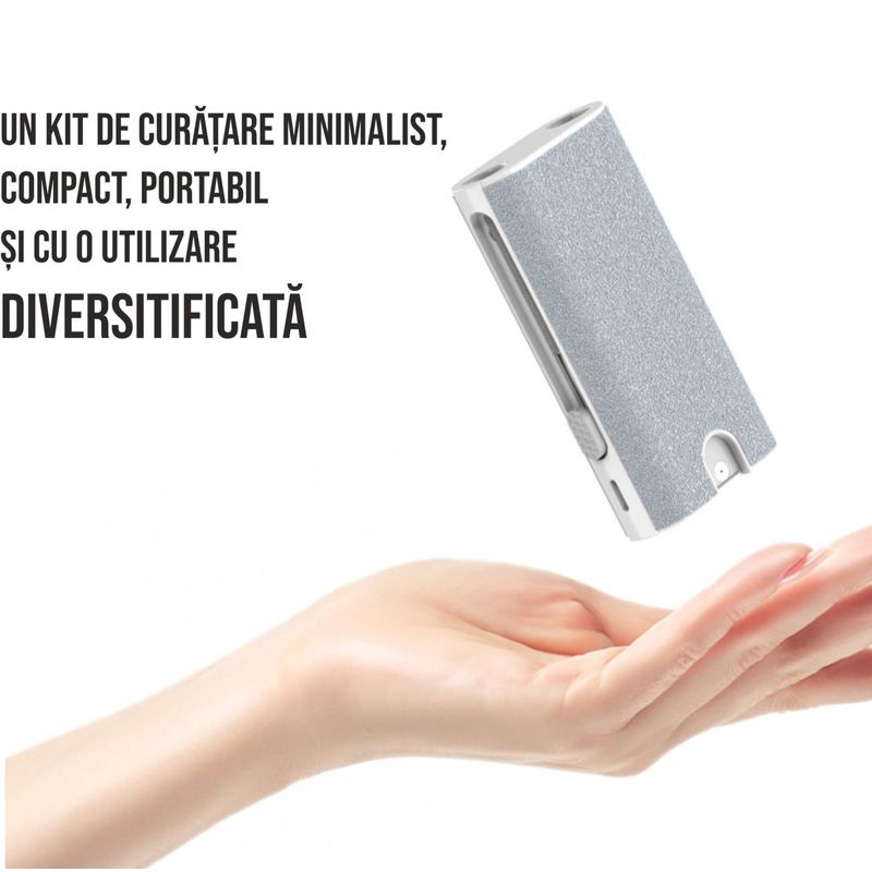 TV, Audio-Video si Foto - Accesorii TV si audio - Produse de intretinere - Kit de curatare 5 in 1 pentru AirPods, Earbuds, casti wireless, smartphone, tastatura, bord masina, Ideas4comfort - Infinity.ro