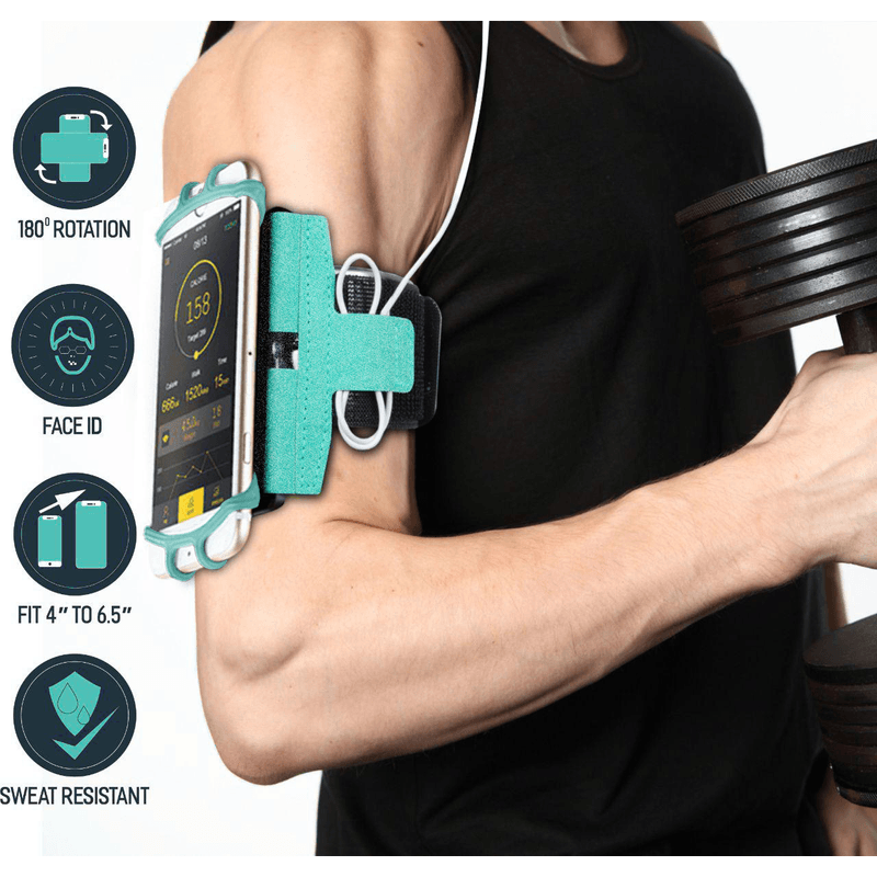 Sport si Outdoor - Echipament Sportiv - Accesorii echipament sportiv - Genti si borsete fitness - Husa Banderola pentru brat   mana cu 360  rotire si cu acces usor la ecran, pentru alergat, sala, bicicleta, drumetii - Infinity.ro
