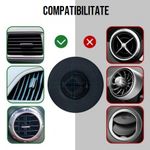 Auto si Moto - Piese auto si accesorii - Interior auto - Accesorii interior - Suport auto magnetic telefon, prindere in grila ventilatie, clema-carlig, rotire 360, Universal, negru - Infinity.ro