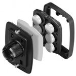 Auto si Moto - Piese auto si accesorii - Interior auto - Accesorii interior - Suport auto magnetic telefon, prindere in grila ventilatie, clema-carlig, rotire 360, Universal, negru - Infinity.ro
