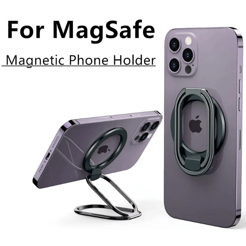 Laptop, Telefoane si Tablete - Telefoane mobile si accesorii - Accesorii Telefoane - Suport si docking telefoane - Suport inel MagSafe pentru telefon, universal, magnetic, rotativ, compatibil cu iPhone 15 14 13 12 - Infinity.ro
