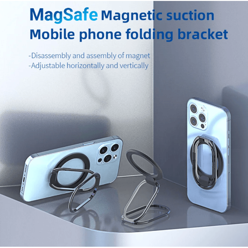 Laptop, Telefoane si Tablete - Telefoane mobile si accesorii - Accesorii Telefoane - Suport si docking telefoane - Suport inel MagSafe pentru telefon, universal, magnetic, rotativ, compatibil cu iPhone 15 14 13 12 - Infinity.ro