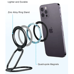 Laptop, Telefoane si Tablete - Telefoane mobile si accesorii - Accesorii Telefoane - Suport si docking telefoane - Suport inel MagSafe pentru telefon, universal, magnetic, rotativ, compatibil cu iPhone 15 14 13 12 - Infinity.ro