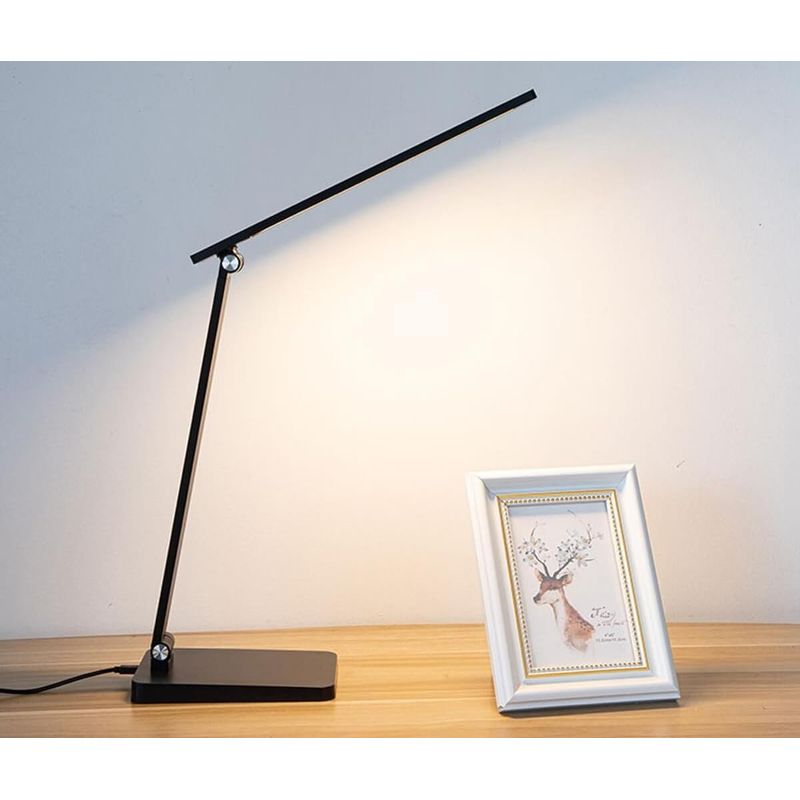 Casa si Gradina - Corpuri si surse de iluminat - Veioze si lampi - Veioze - Lampa de birou LED cu incarcare wireless pentru iOs si Android, pliabila, touch control - Infinity.ro