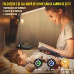 Casa si Gradina - Corpuri si surse de iluminat - Veioze si lampi - Veioze - Lampa de birou LED cu incarcare wireless pentru iOs si Android, pliabila, touch control - Infinity.ro