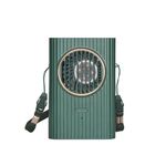 Electronice si Electrocasnice - Climatizare si sisteme de incalzire - Aparate racire aer - Ventilatoare - Ventilator portabil, 3 trepte ventilatie, incarcare USB, acumulator 2000 mAh, 4 W, Ideas4Comfort, verde Verde - Infinity.ro