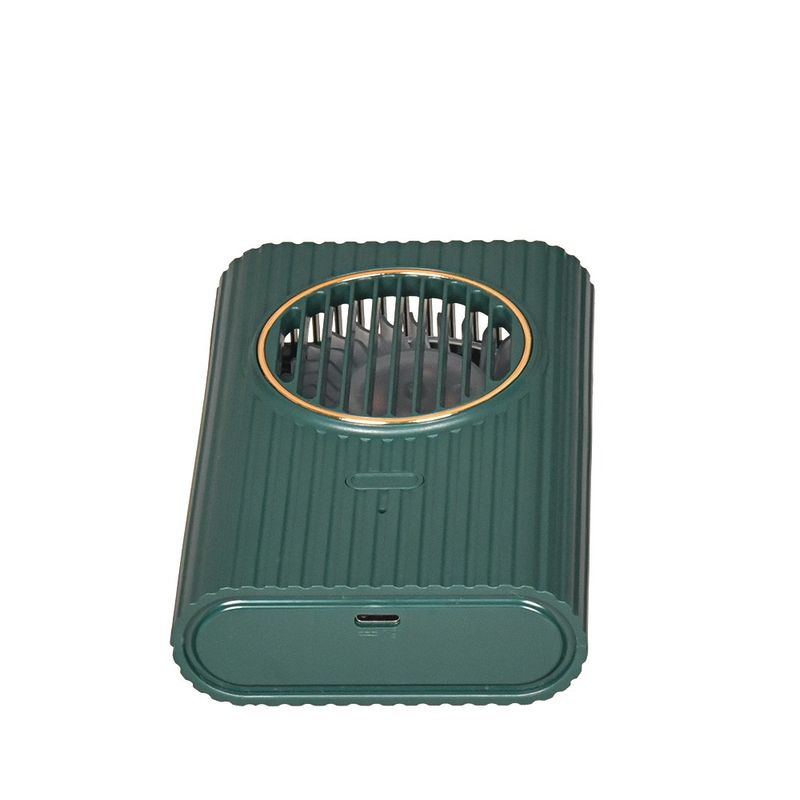 Electronice si Electrocasnice - Climatizare si sisteme de incalzire - Aparate racire aer - Ventilatoare - Ventilator portabil, 3 trepte ventilatie, incarcare USB, acumulator 2000 mAh, 4 W, Ideas4Comfort, verde Verde - Infinity.ro