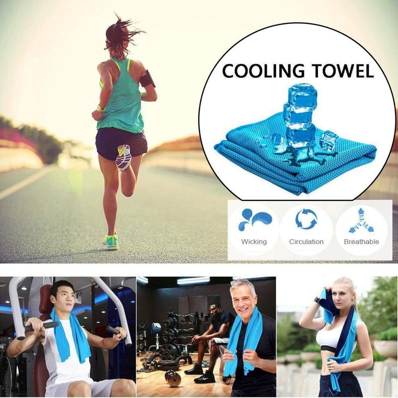 Sport si Outdoor - Echipament Sportiv - Accesorii echipament sportiv - Prosoape fitness - Prosop cu microfibre racoritor pentru fitness, alergari, drumetii, yoga - Infinity.ro