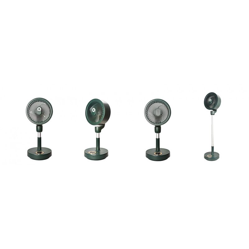 Electronice si Electrocasnice - Climatizare si sisteme de incalzire - Aparate racire aer - Ventilatoare - Ventilator cu picior reglabil pe inaltime, Ideas4Comfort, rotativ, portabil, telecomanda, reincarcabil USB - Infinity.ro