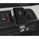 Auto si Moto - Electronice auto - Accesorii electronice auto - Suport auto cu incarcare wireless, prindere in grila de ventilatie, universal Android si iOS, wireless charger, 15W - Infinity.ro