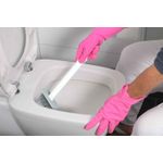 Casa si Gradina - Sanitare - Suporturi si accesorii baie - Accesorii baie - Perie de toaleta cu cap flexibil din silicon, design ergonomic, uscare rapida, montaj pe perete sau podea - Infinity.ro