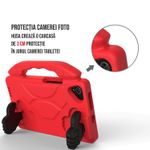 Laptop, Telefoane si Tablete - Tablete si accesorii tablete - Accesorii Tablete - Huse tablete - Husa tableta copii 10.3-10.4 inch, compatibila Samsung, Huawei si Lenovo, cu maner si stand Rosu - Infinity.ro
