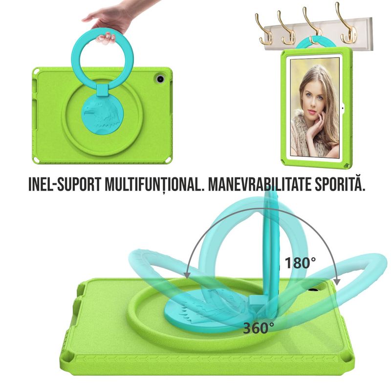 Laptop, Telefoane si Tablete - Tablete si accesorii tablete - Accesorii Tablete - Huse tablete - Husa protectie tableta fata spate pentru copii, compatibila cu Samsung Galaxy TAB A8, TAB A7 10.4 - 10.5 inch - Infinity.ro