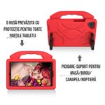 Laptop, Telefoane si Tablete - Tablete si accesorii tablete - Accesorii Tablete - Huse tablete - Husa tableta copii 10.3-10.4 inch, compatibila Samsung, Huawei si Lenovo, cu maner si stand Rosu - Infinity.ro