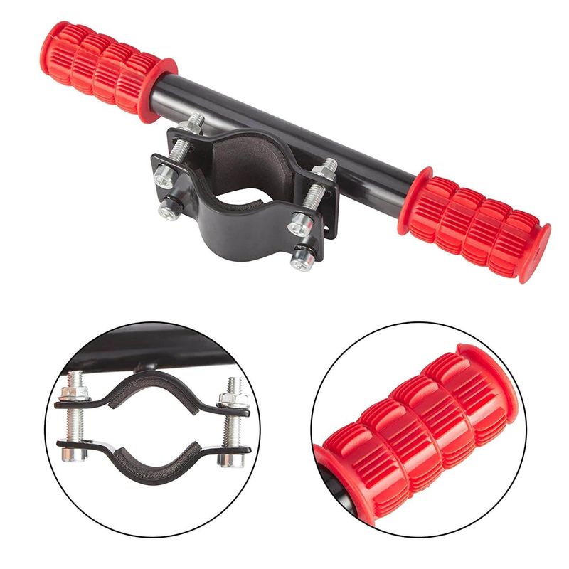 Sport si Outdoor - Role, trotinete si skateboard - Piese si accesorii trotinete - Maner ghidon suplimentar trotineta, scuter, 23 cm, reglabil, mansoane din silicon, ghidon de copil pentru trotineta - Infinity.ro