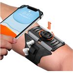 Sport si Outdoor - Echipament Sportiv - Accesorii echipament sportiv - Genti si borsete fitness - Husa Banderola pentru brat mana pentru alergat, detasabila, universala, 360  rotire si cu acces usor la ecran, negru - Infinity.ro