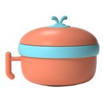 Jucarii, Copii si Bebe - Hrana si alaptare - Biberoane, suzete si accesorii hranire - Articole hranire bebelusi - Set caserola pentru hrana copii 3 in 1, 400 ml, din plastic BPA-free si otel inoxidabil 316 - Infinity.ro
