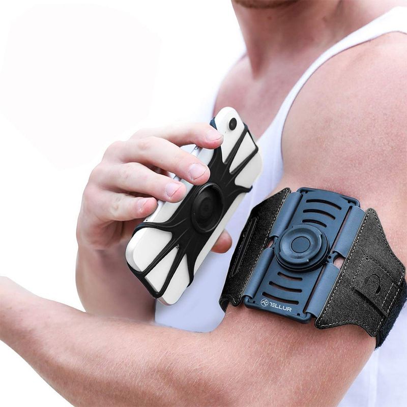 Sport si Outdoor - Echipament Sportiv - Accesorii echipament sportiv - Genti si borsete fitness - Husa Banderola pentru brat mana pentru alergat, detasabila, universala, 360  rotire si cu acces usor la ecran, negru - Infinity.ro
